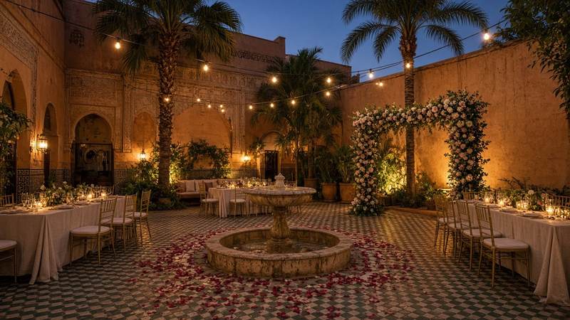 Private villa for a wedding in Marrakech